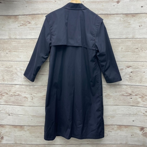 Whaling Womens Navy Thinsulate Trench Coat All Season Liner USA Made Size 12 - Picture 2 of 16